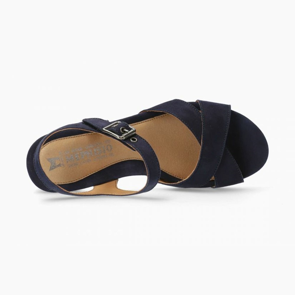 Mephisto Beline Sandaler Dame Mørkeblå | 039821VJU