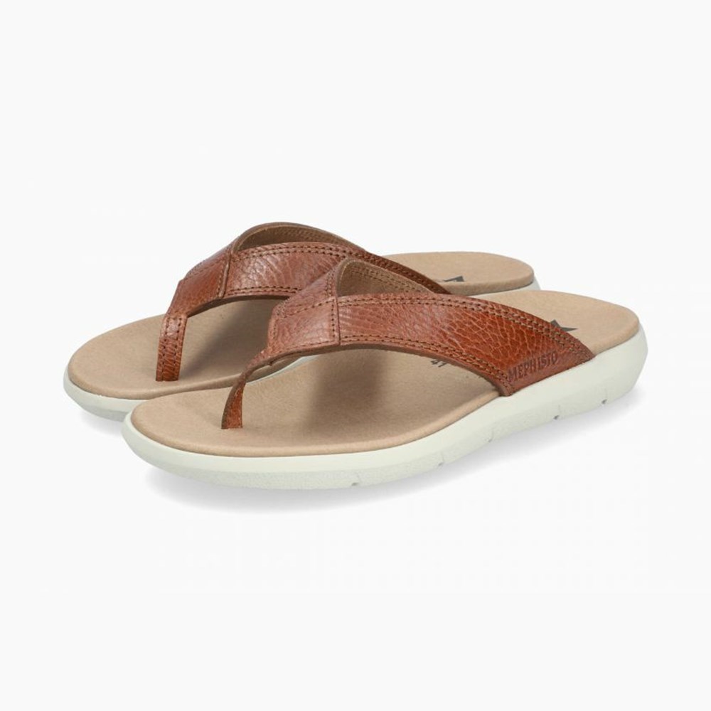 Mephisto Charly Sandaler Herre Brune | 943652GAQ