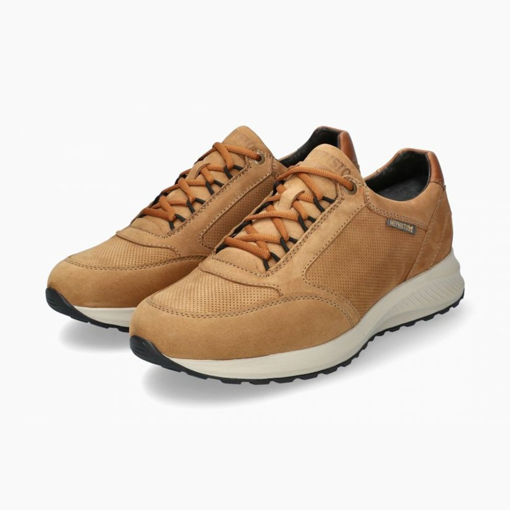 Mephisto Doyle Sneakers Herre Brune | 763845ADY