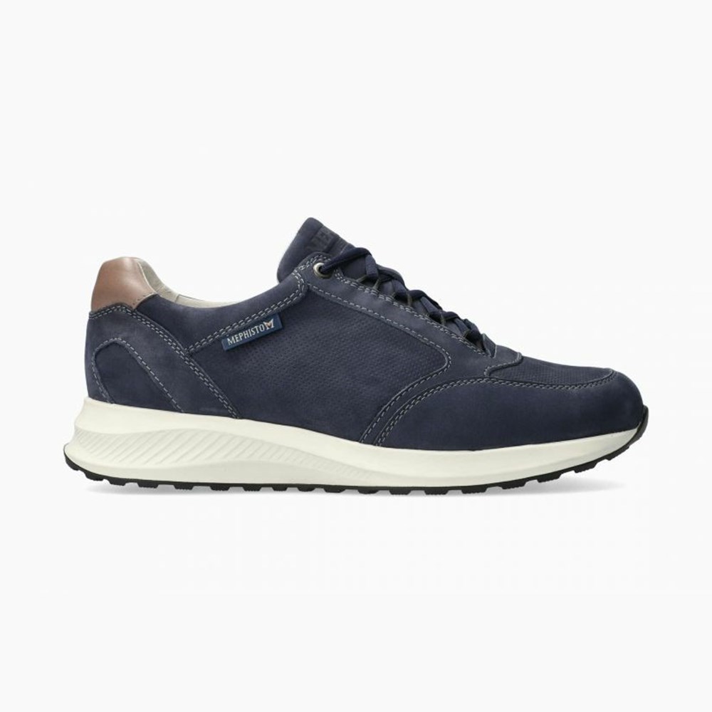 Mephisto Doyle Sneakers Herre Mørkeblå | 306947EDZ