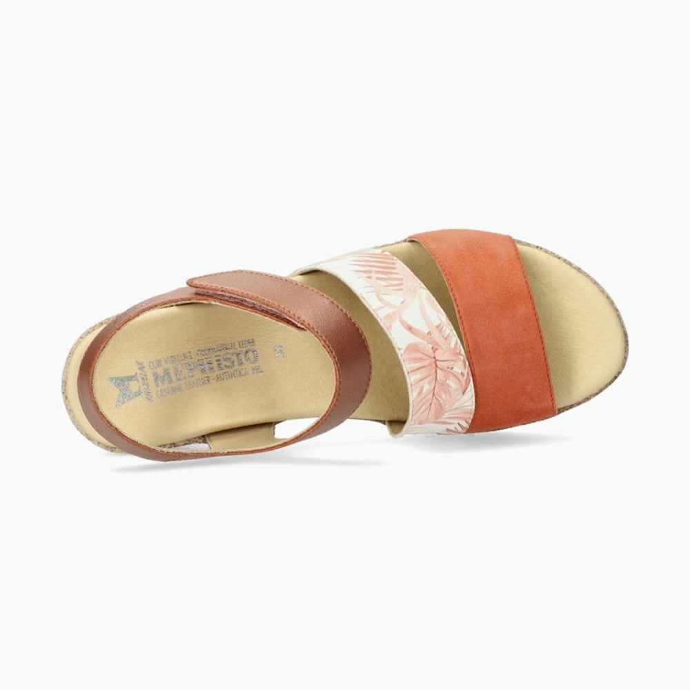 Mephisto Gianna Sandaler Dame Brown/Orange | 136752WFT