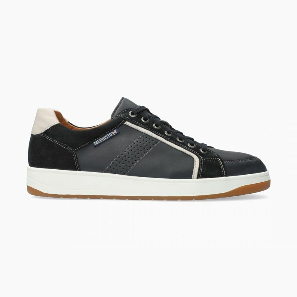 Mephisto Harrison Sneakers Herre Mørkeblå | 520639CVJ