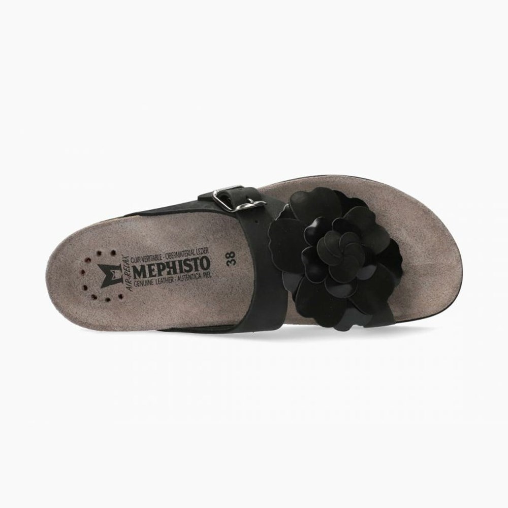 Mephisto Helen Flower Sandaler Dame Sort | 792143QKB