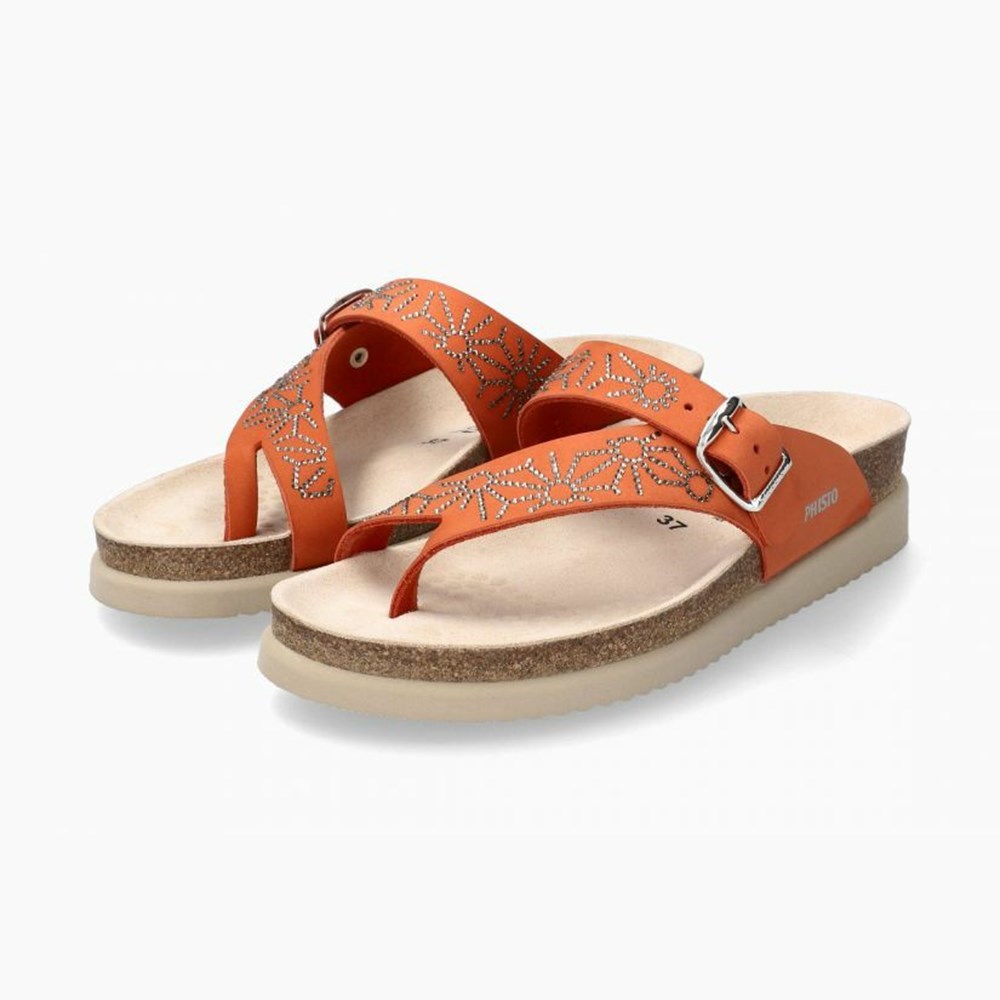 Mephisto Hella Spark Sandaler Dame Orange | 295680JEU