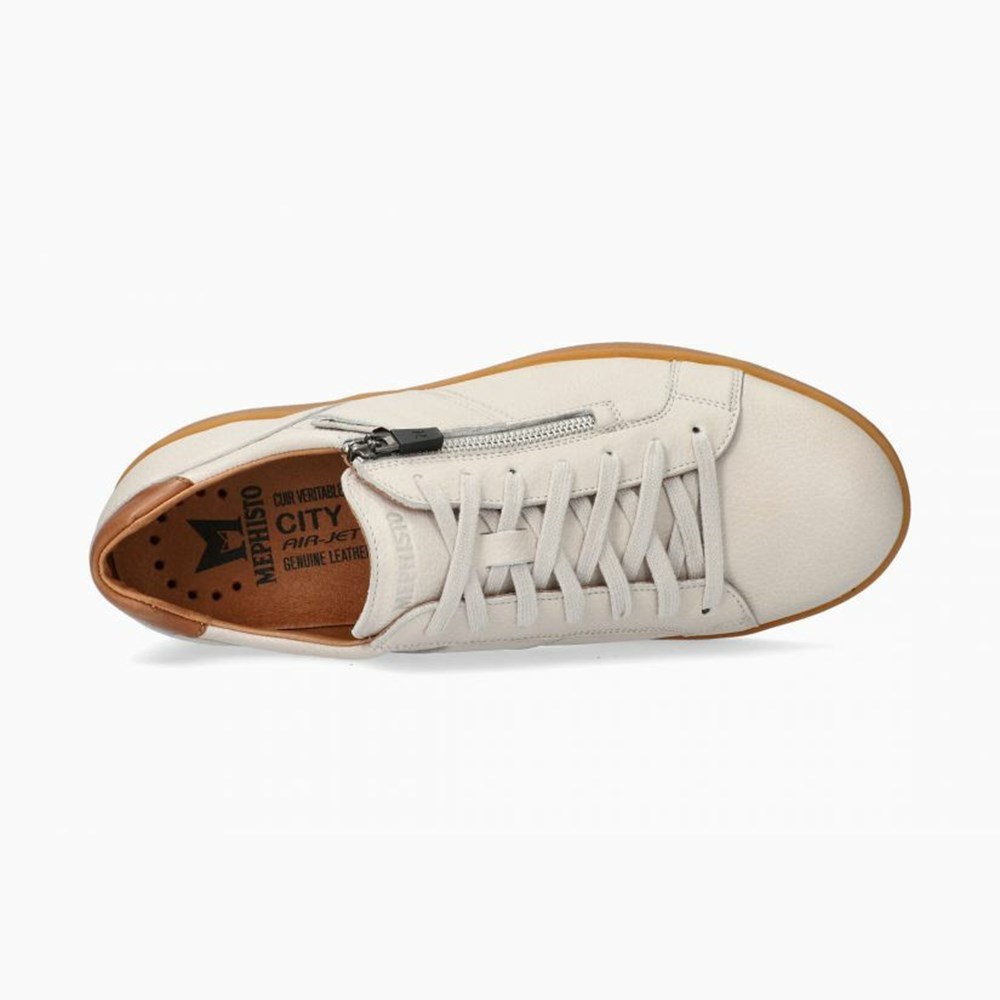 Mephisto Henrik Sneakers Herre Beige | 168425AKO