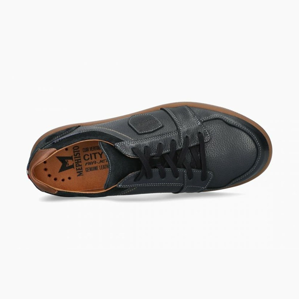 Mephisto Hugh Sneakers Herre Mørkeblå | 105379KHG