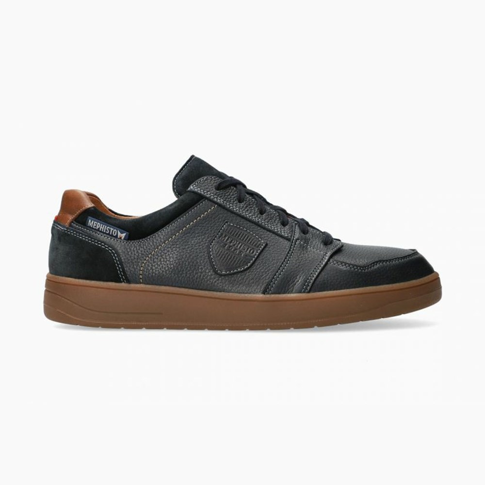 Mephisto Hugh Sneakers Herre Mørkeblå | 105379KHG