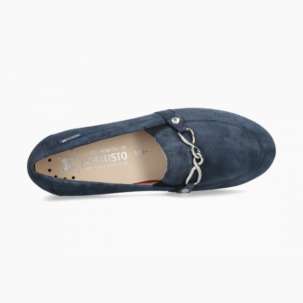 Mephisto Juliana Slip On Sko Dame Blå | 359087EKT