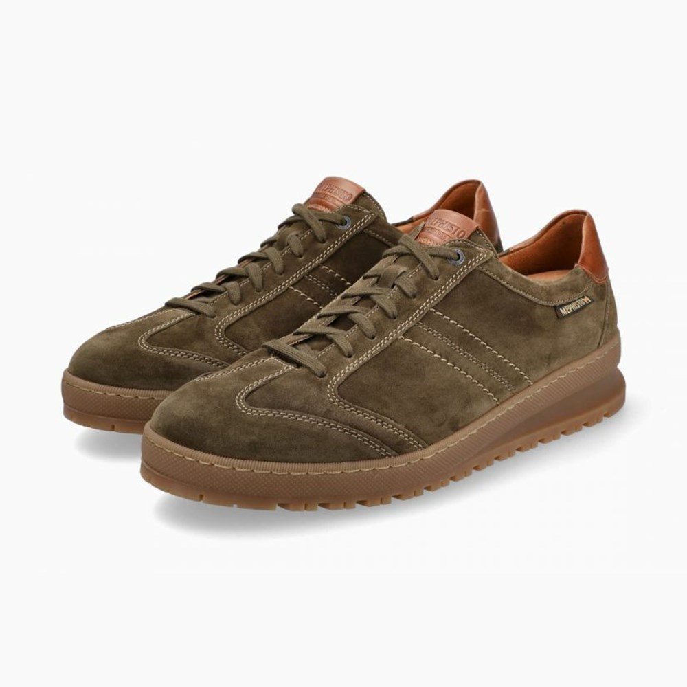 Mephisto Jumper Sneakers Herre Olivengrøn | 658421MQU