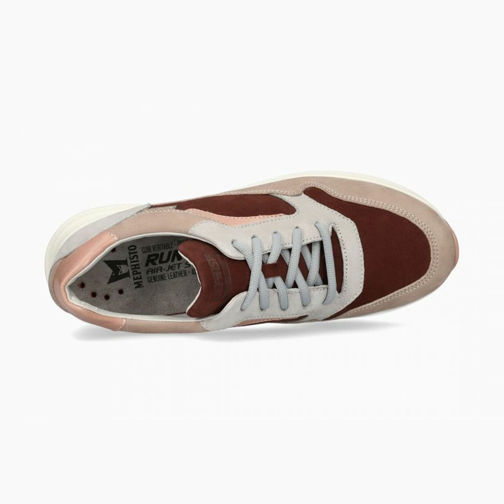 Mephisto Karin Sneakers Dame White/Brown | 671325SYB