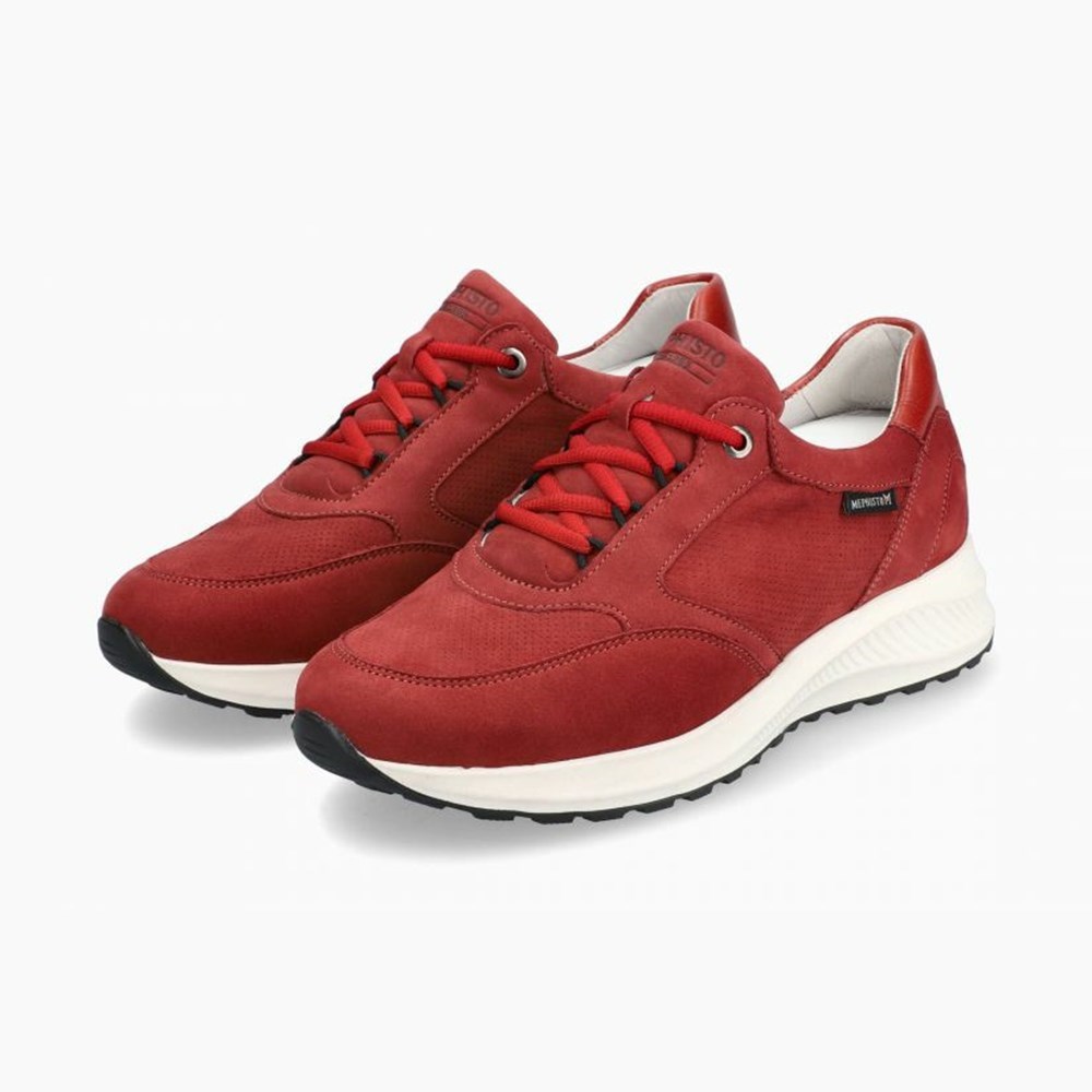 Mephisto Kelia Sneakers Dame Rød | 897052MLT