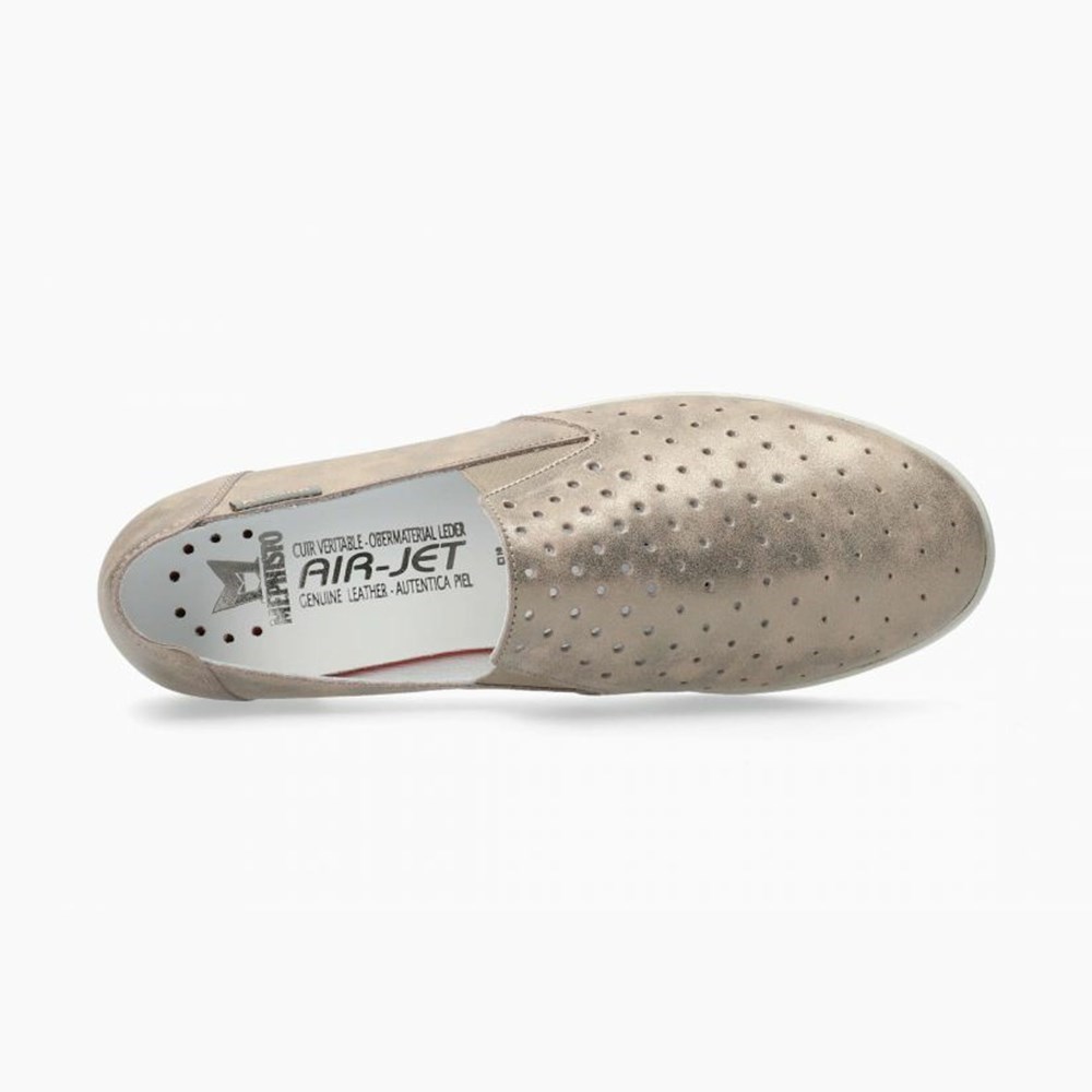 Mephisto Korie Perf Slip On Sko Dame Guld | 615204UEI