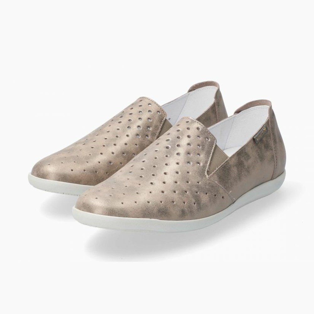 Mephisto Korie Perf Slip On Sko Dame Guld | 615204UEI