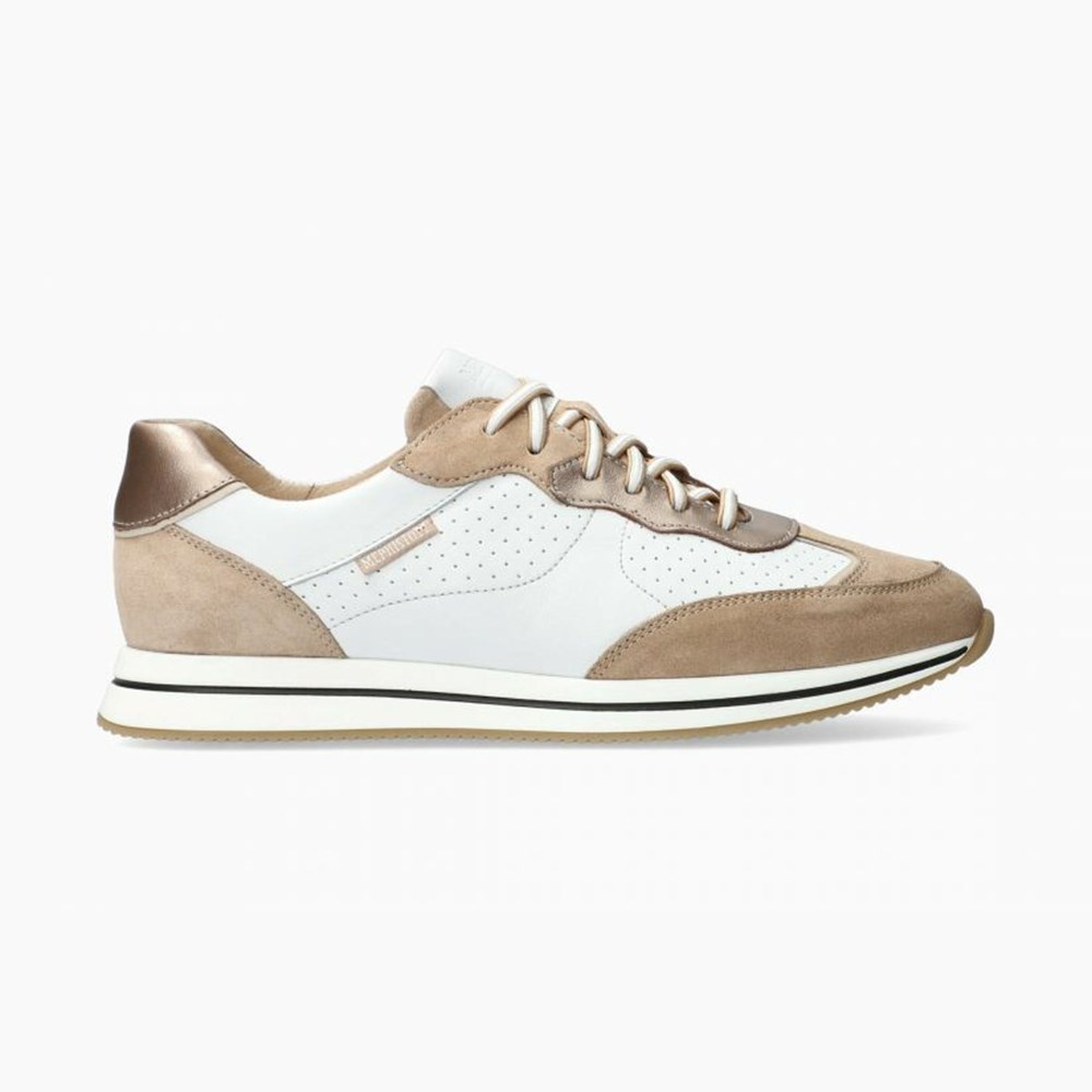 Mephisto Laurena Sneakers Dame Gold/White | 014287NJQ