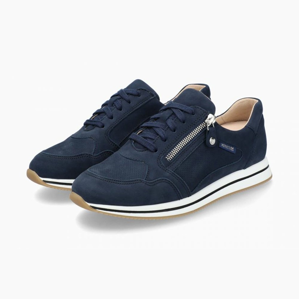 Mephisto Leenie Sneakers Dame Mørkeblå | 183764XYI