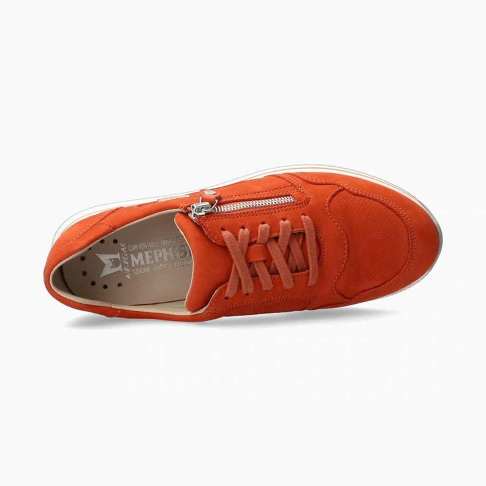 Mephisto Leenie Sneakers Dame Orange | 724091LRB