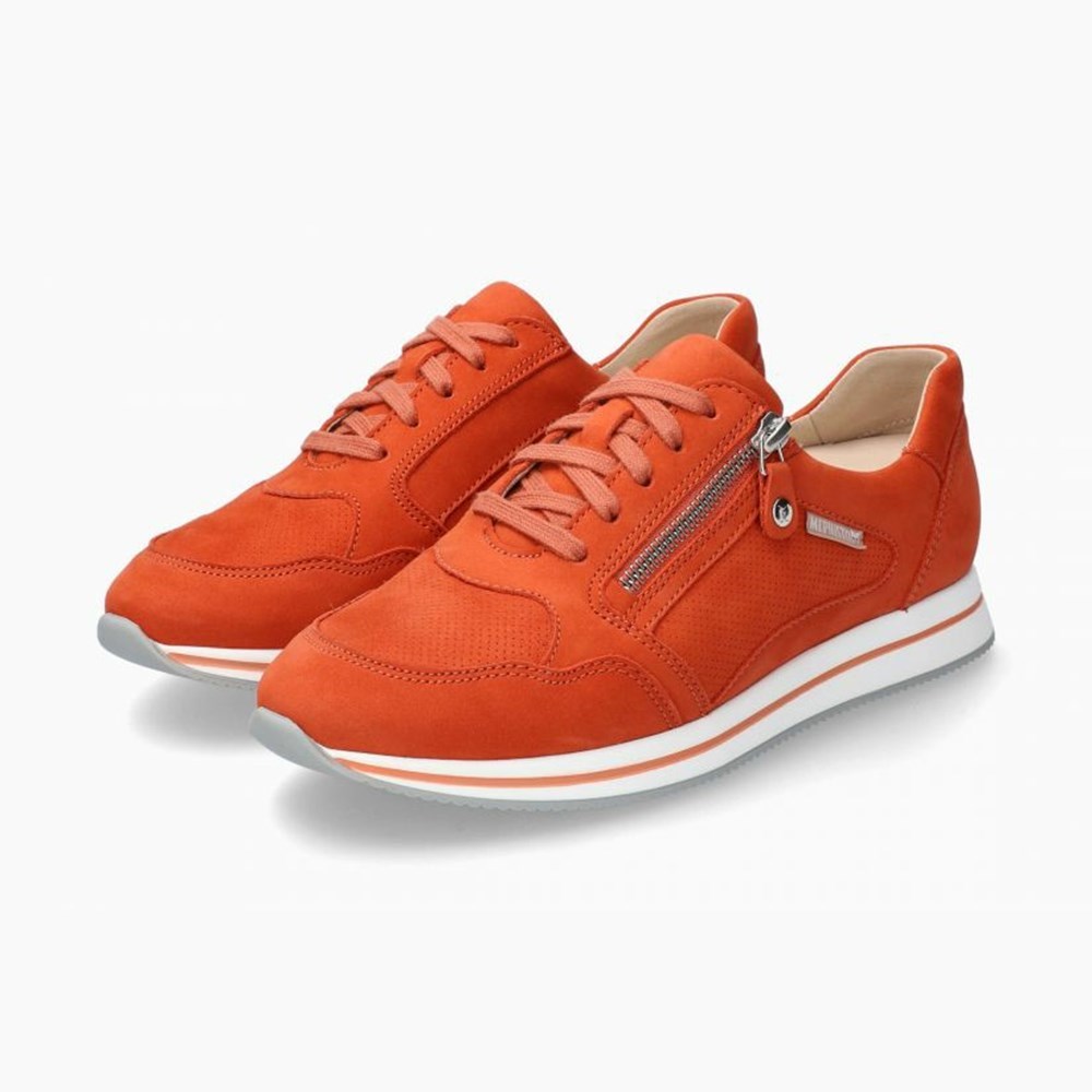 Mephisto Leenie Sneakers Dame Orange | 724091LRB