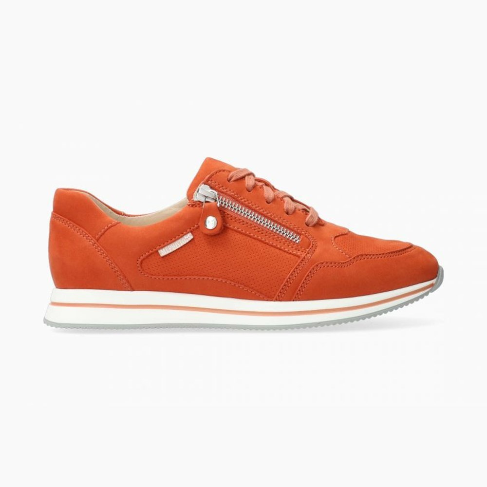 Mephisto Leenie Sneakers Dame Orange | 724091LRB