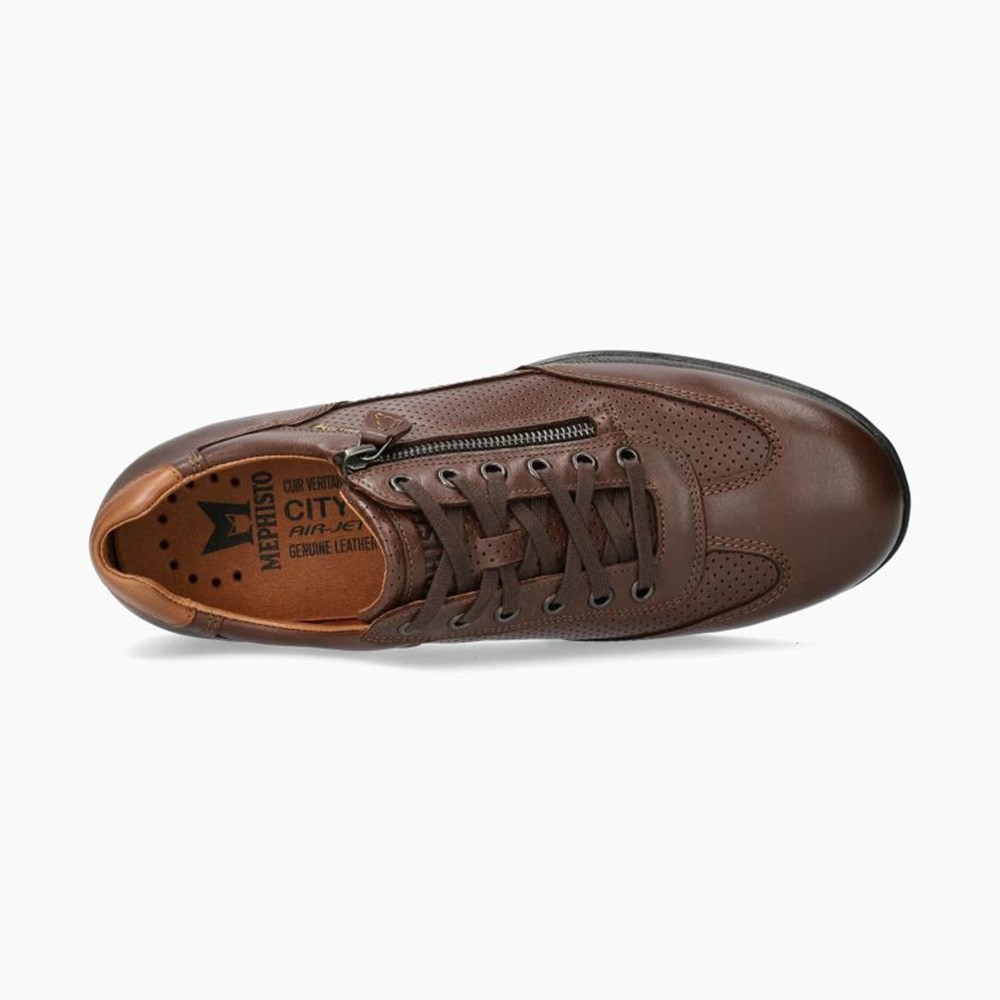 Mephisto Leon Sneakers Herre Brune | 690137KAO