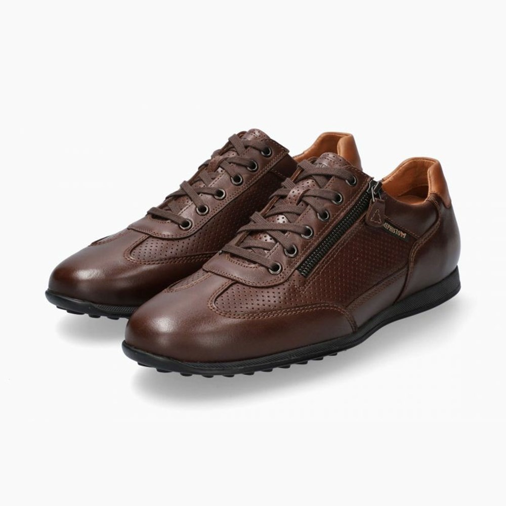 Mephisto Leon Sneakers Herre Brune | 690137KAO