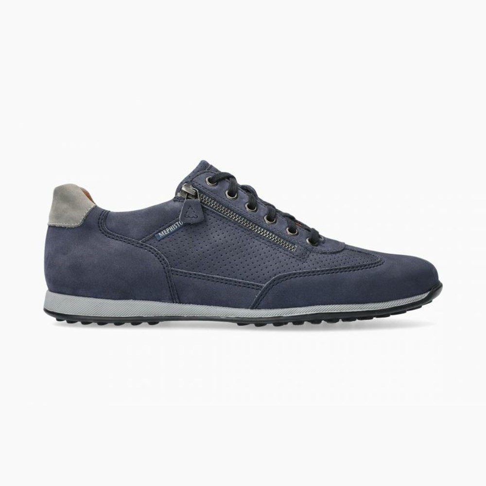 Mephisto Leon Sneakers Herre Mørkeblå | 463750TWY