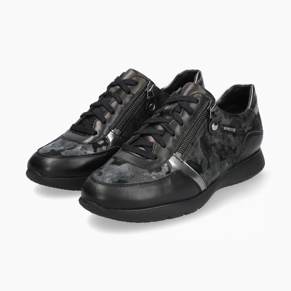 Mephisto Monia Sneakers Dame Sort | 408327OXB