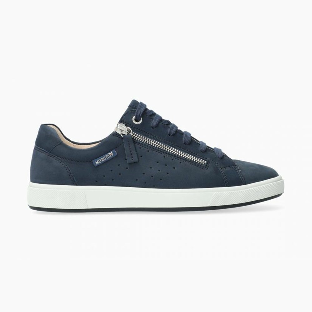 Mephisto Nikita Sneakers Dame Mørkeblå | 815423VKQ