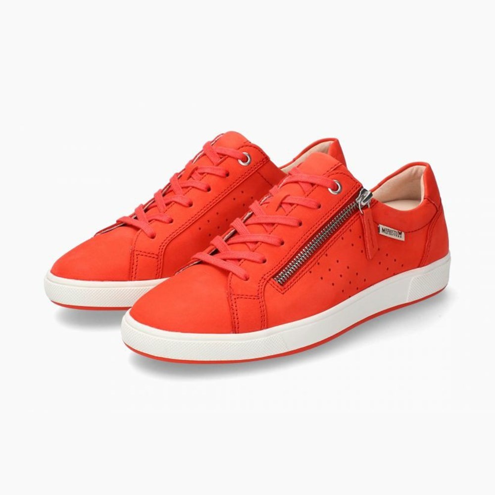 Mephisto Nikita Sneakers Dame Orange | 945803PWC