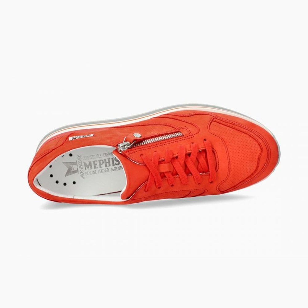 Mephisto Olimpia Sneakers Dame Orange | 945271TMP