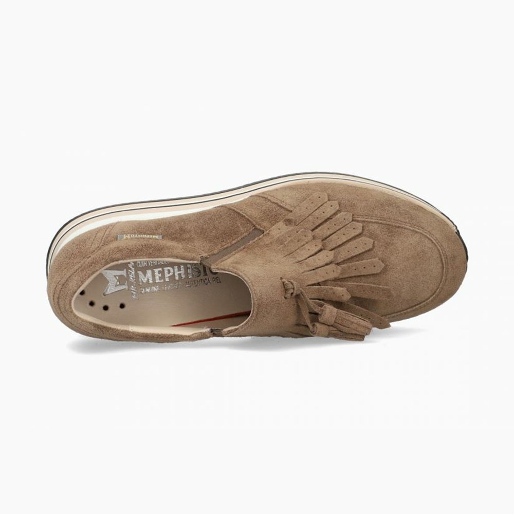 Mephisto Omega Slip On Sko Dame Brune | 985346YQI