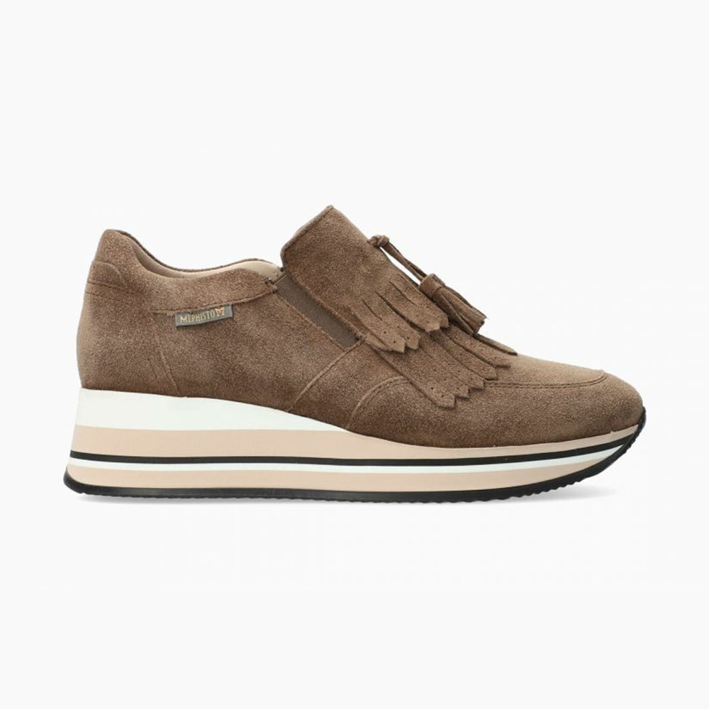 Mephisto Omega Slip On Sko Dame Brune | 985346YQI