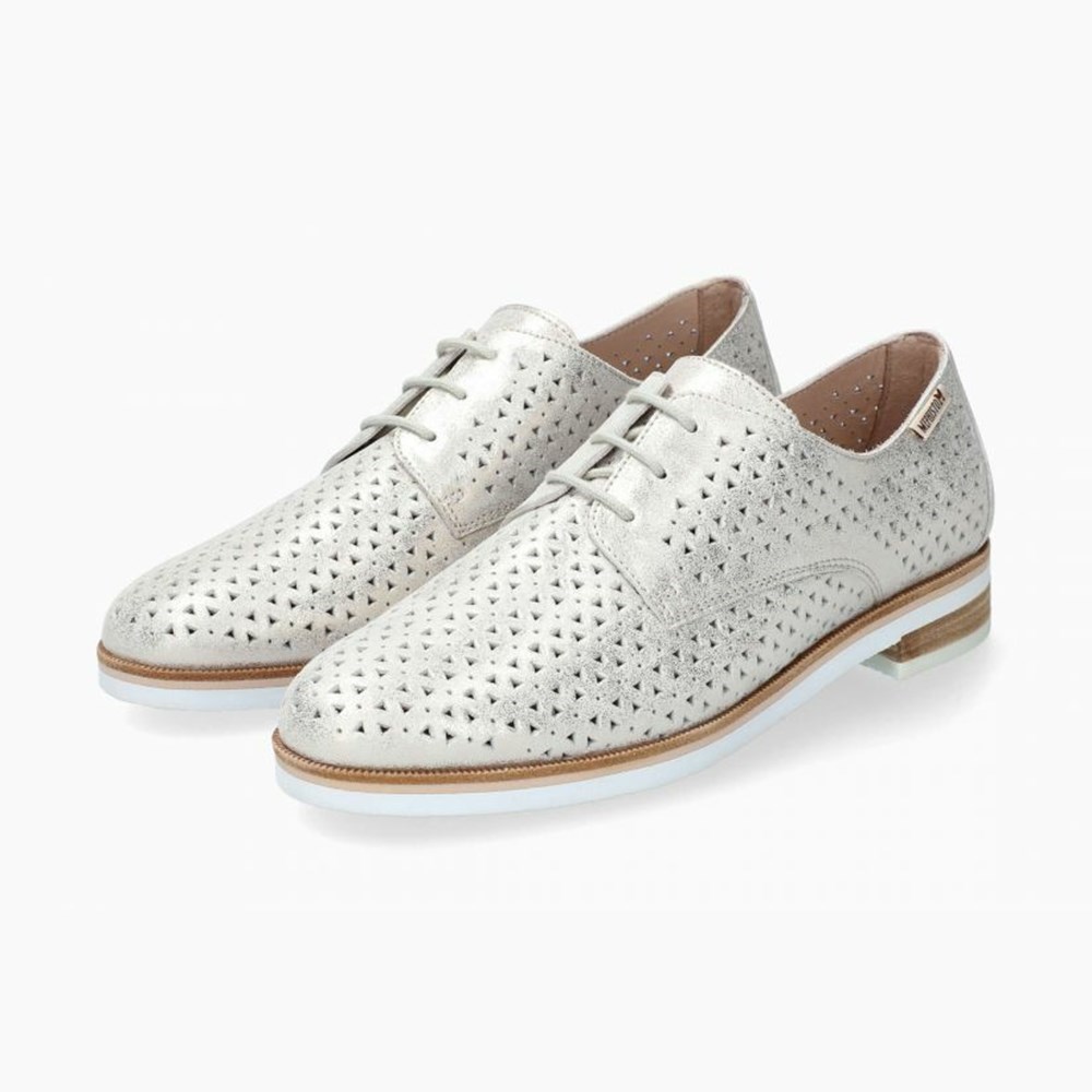 Mephisto Roma Perf Slip On Sko Dame Hvide | 726180OUK