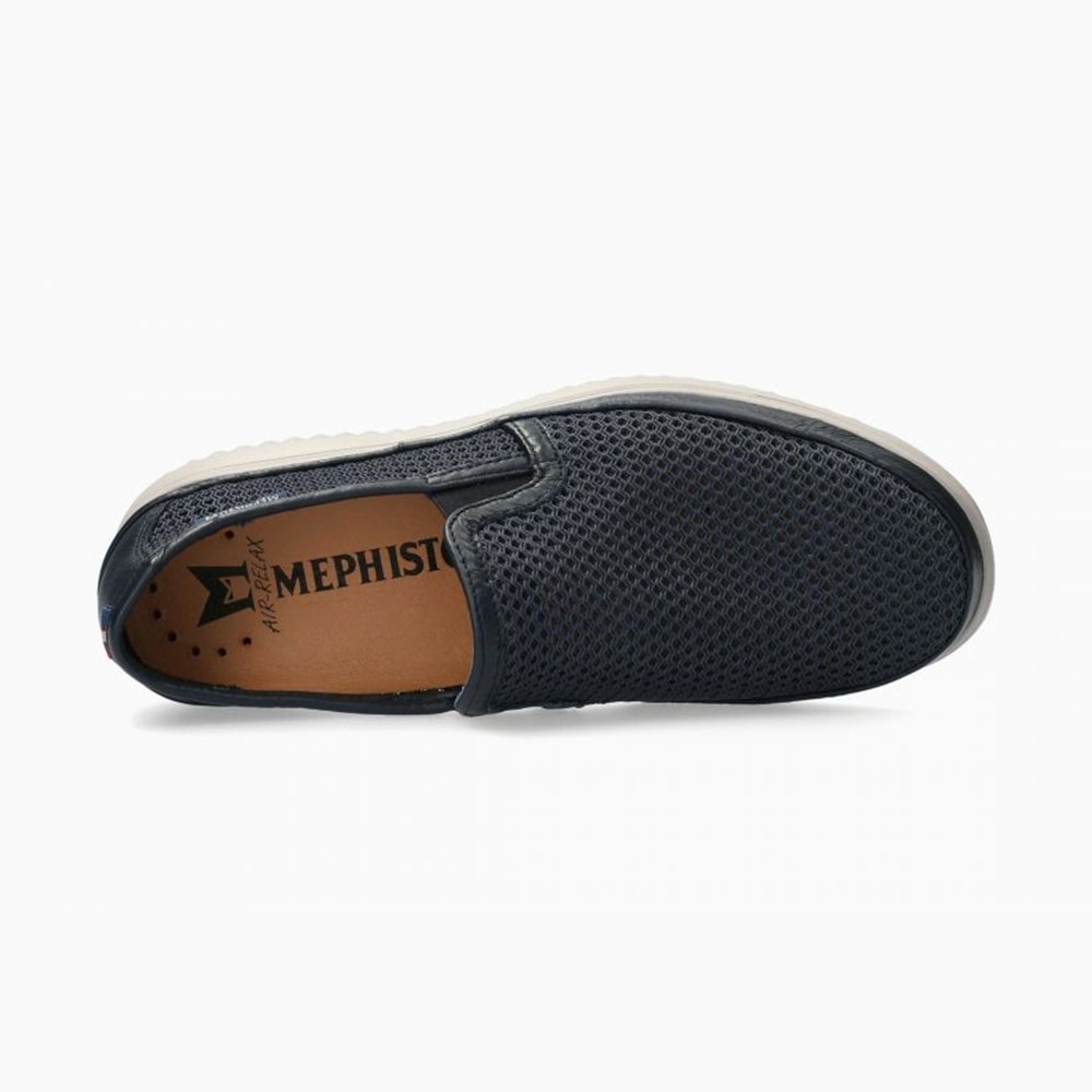 Mephisto Terry Slip On Sko Herre Mørkeblå | 539840HBW