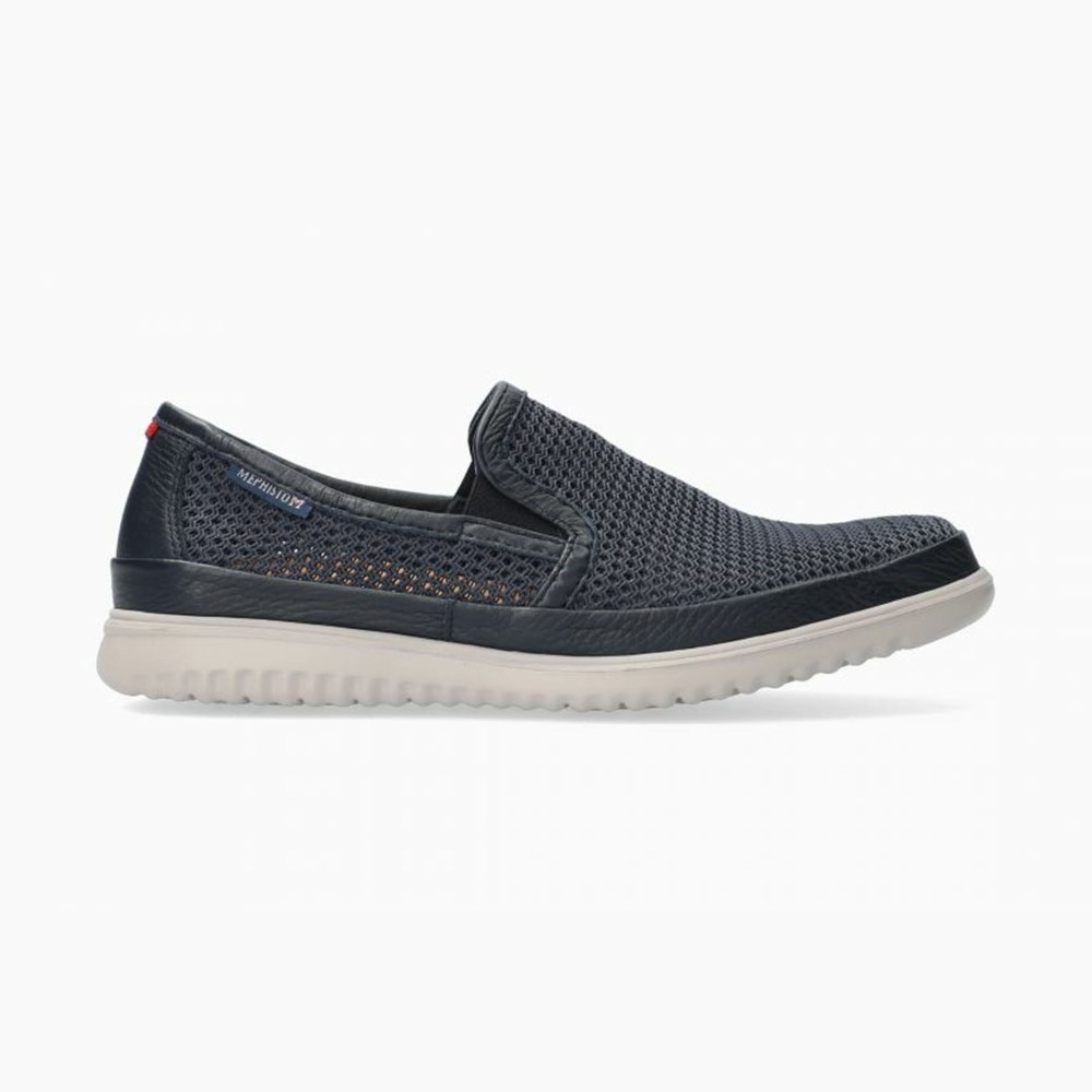 Mephisto Terry Slip On Sko Herre Mørkeblå | 539840HBW