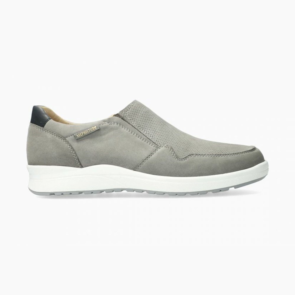 Mephisto Valter Slip On Sko Herre Grå | 285460WGE