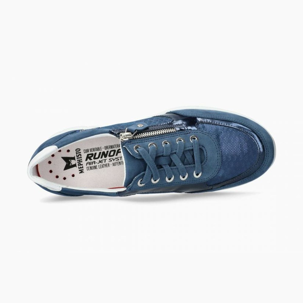 Mephisto Ylona Sneakers Dame Blå | 497815OMP