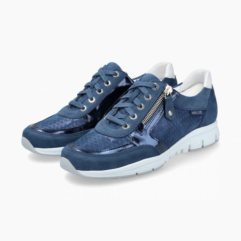 Mephisto Ylona Sneakers Dame Blå | 497815OMP