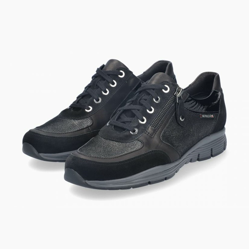 Mephisto Ylona Sneakers Dame Sort | 321047WCD