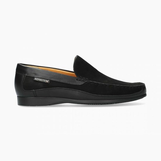 Mephisto Baduard Slip On Sko Herre Sort | 768345BUD