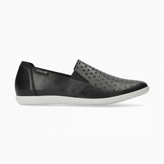 Mephisto Korie Perf Slip On Sko Dame Sort | 059713ALD