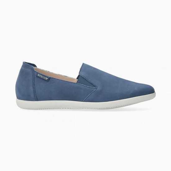 Mephisto Korie Slip On Sko Dame Blå | 014275MFI